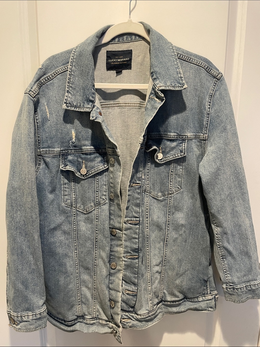 Lucky Brand Washed Denim Jacket - Blue